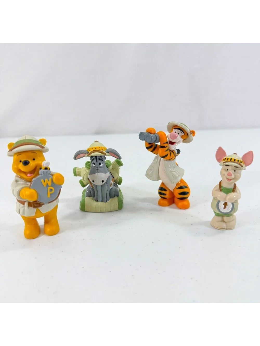 Disney Animal Kingdom Winnie The Pooh Safari Figures Eeyore Piglet Tigger 4pcs
